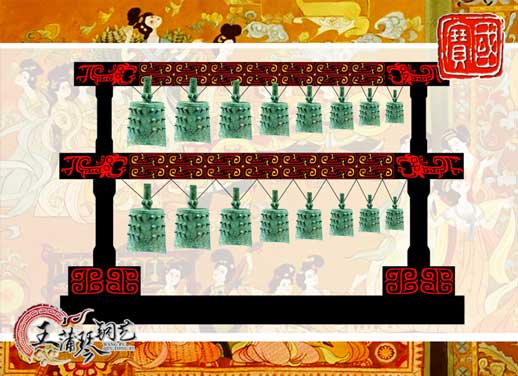 16件晉侯穌青銅編鐘，西周時期編鐘編磬