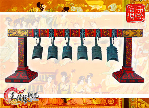 6件套仿古編鐘，小型特色樂器，民樂混音配套